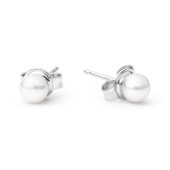 Cercei perle naturale albe 5 mm si argint DiAmanti EFB05-N_W-G